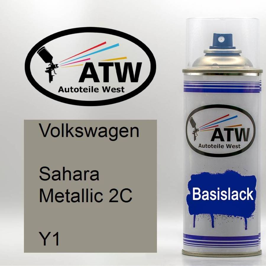 Volkswagen, Sahara Metallic 2C, Y1: 400ml Sprühdose, von ATW Autoteile West.